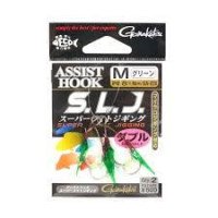 GAMAKATSU Assist Hook SLJ [Green] M (8pcs)