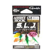 GAMAKATSU Assist Hook SLJ [Green] M (8pcs)