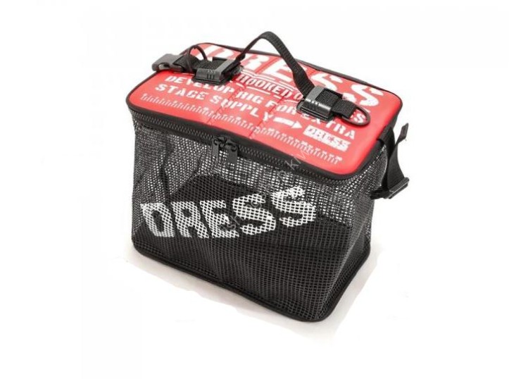 DRESS Folding Floating Fish Keeper Net S #Red/White