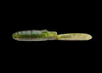 NORIES 2-1/2" Padtue #133 Green Pumpkin Black Flk. / Watermelon Red + Green Flk. Back