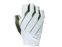 SHIMANO GL-016V Spatula Genuine Leather Gloves (Khaki) M