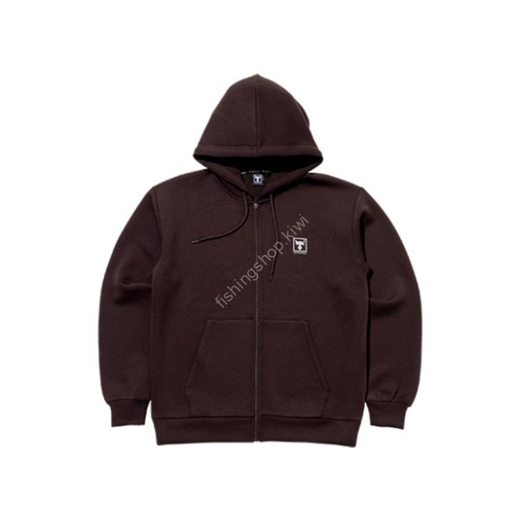 JACKALL Jersey Zip Up Logo Hoodie [Sepia] S