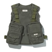 TIEMCO Foxfire Vertical Tackle Vest (Olive) Free Size