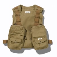 TIEMCO Foxfire Vertical Tackle Vest (Olive) Free Size