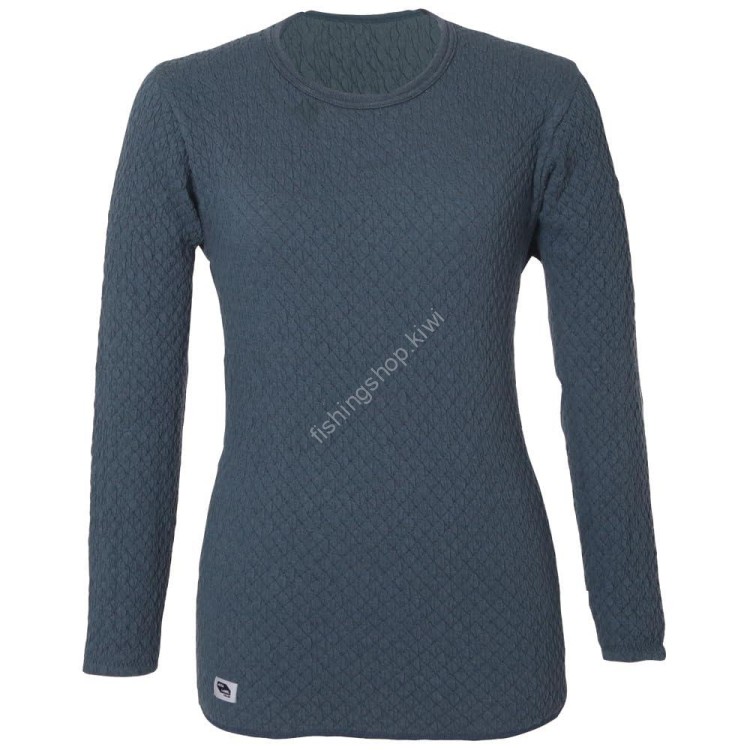 KENSEN HIDAMARI QMS823 Chomolangma Women's Round Neck Innerwear [Navy] LL