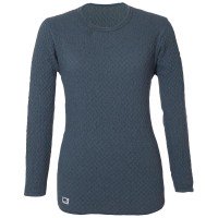 KENSEN HIDAMARI QMS823 Chomolangma Women's Round Neck Innerwear [Navy] LL