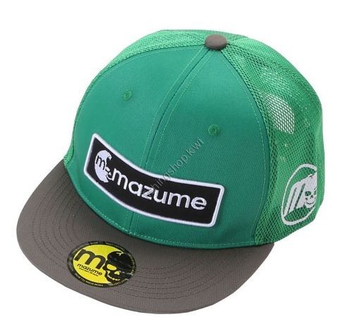Mazume OBMZCP488 Flat Cap Mesh Emblem GR F