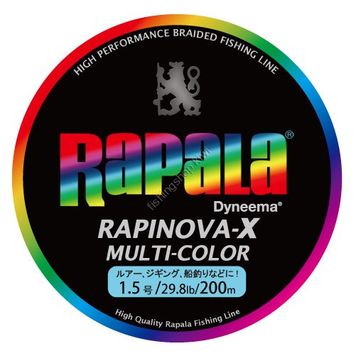 RAPALA Rapinova-X Multi-Color [10m x 5color] 200m #1.5 (29.8lb)