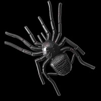 GAN CRAFT Big Spider Micro #08 Black / Red Flake