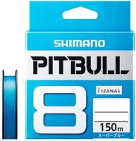 SHIMANO PL-M58R Pitbull 8 [Super Blue] 150m #1.5 (31.7lb)