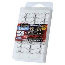 GAMAKATSU T1 KyougiSP OF 4 anchors [Nano Smooth Coat] #6.5 Value Pack (21pcs)