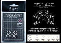 ZEAKE Heavy Duty Strong Split_Ring #6 (6pcs)