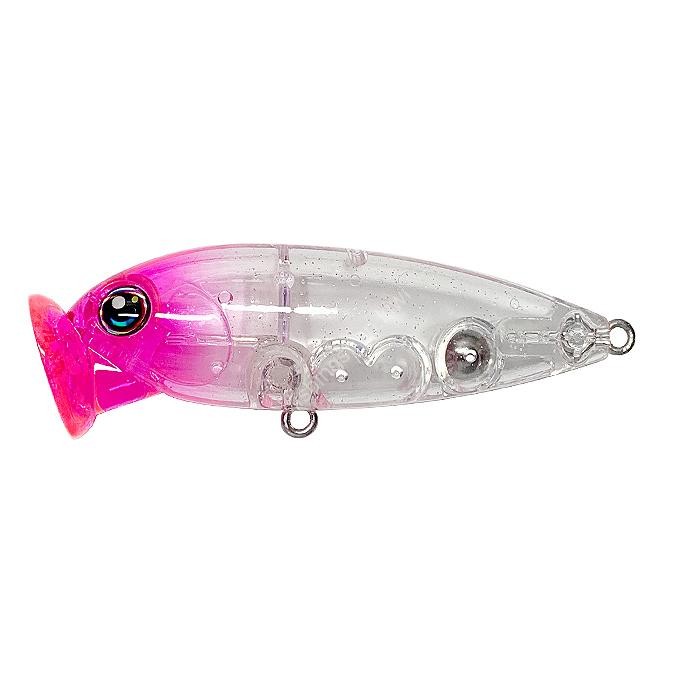 HALCYON SYSTEM Hibuta 73 Popper # 33 C-PH LAME (Clear Pink Head Glitter)