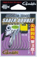 GAMAKATSU Jigging Hook Saber Double L [Silver] (4pcs)