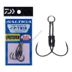 DAIWA Saltiga Light Assist Hook SS Twin Alpha 1cm #1 (2pcs)