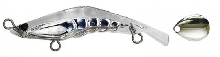 ZIP BAITS ZBL Zoea 49S Blade #237 G Crystal Winnie LH (Silver Blade)
