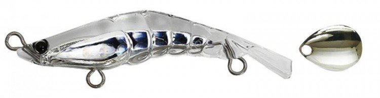 ZIP BAITS ZBL Zoea 49S Blade #237 G Crystal Winnie LH (Silver Blade)