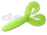 DEPS DeathAdder Grub Twin-Tail 4.5'' #38 Chart/Silver flake