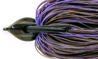DEPS Flat Back Jig 3/4oz Fine Rubber Skirt #08 Brown/Purple
