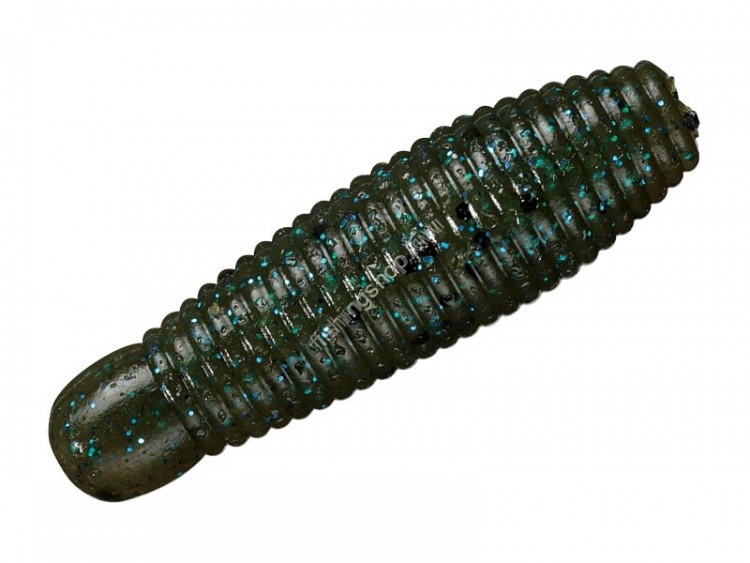 SMITH Gary Yamamoto Tail Less Grub Imo 30 #363 Green Pumpkin / Black & Small Blue Flake