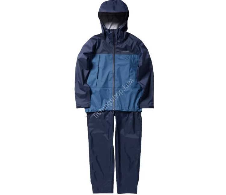 SHIMANO RA-047X 3 Layer Rain Suit (Navy Blue) S