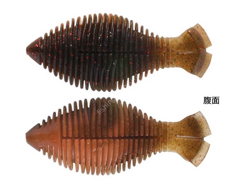 CORMORAN Viva Gill 2.5'' #071 Green Pumpkin Sanset (5pcs)