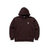 JACKALL Jersey Zip Up Logo Hoodie [Sepia] XL