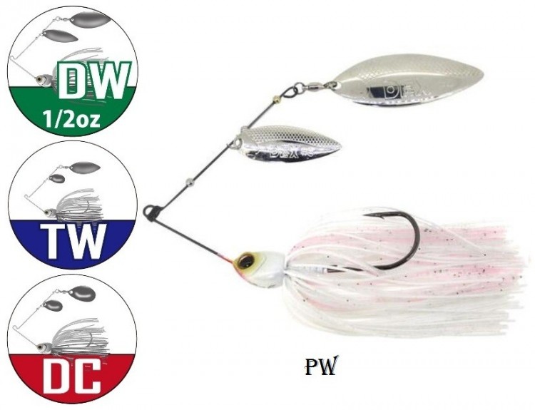 BERKLEY Dex Spinnerbait 1/2oz TW #PW Pearl White