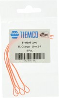 TIEMCO Braided Loop FL Orange-Line #2-4