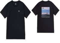 DAIWA DE-6923 Photo Print T-Shirt Lake (Black) 2XL