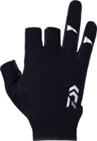 DAIWA DG-6223W Cold Protection Light Grip Gloves 3 Pieces Cut (Black) XL