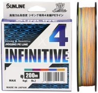 SUNLINE SaltiMate Infinitive x4 [10m x 5colors] 200m #0.6 (12lb)