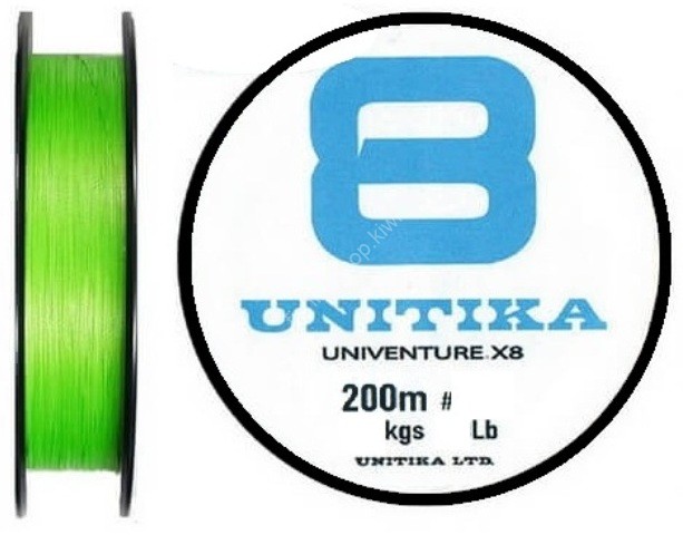 UNITIKA Univenture® x8 [Chartreuse] 200m #0.6 (10lb)