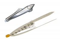 JACKALL BinBin Rocket 20g #F210 Mekki Silver / Shirasu Clear T +