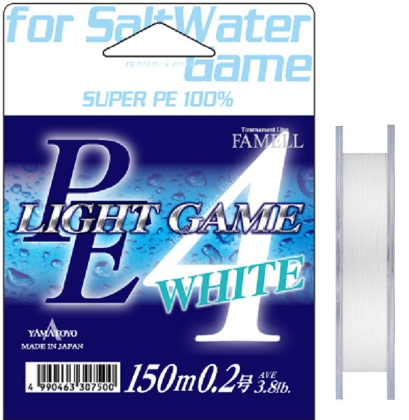 YAMATOYO PE Light Game White 150m #0.2 (3.8lb) Fishing lines buy at ...