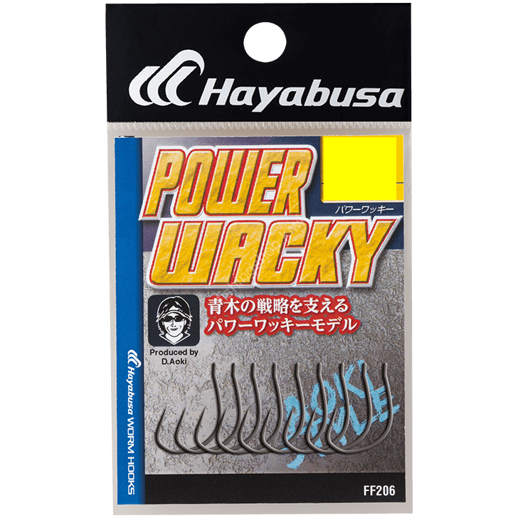 HAYABUSA Power Wacky [Black Nickel] #1/0 (6pcs)