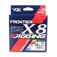 YGK Frontier Braid Cord X For Jigging 300m #4 (50lb)