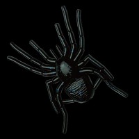 GAN CRAFT Big Spider #33 Venom Black Lame