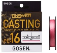 GOSEN GCA16P2008 Answer Casting PE x16 [Pink] 150m #0.8 (20lb)