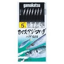 GAMAKATSU Kamasu, Aji, Kohada rig [White] #7 (7pcs)