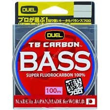 DUEL TB Carbon Bass [Clear] 100m #5 (20lb)
