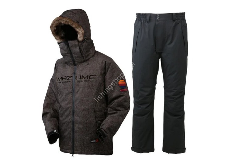 MAZUME Contact All Weather Suit Custom LL #Brown Herringbone