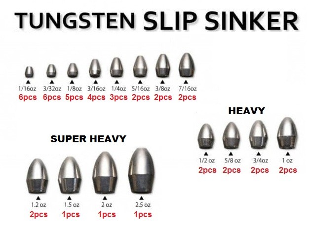 REINS Tungsten Slip Sinker 1/16oz (1.8g) Hooks, Sinkers, Other buy at