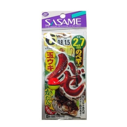 SASAME Haze Tama Uki H-100 [Red] 1 Hook 2.7m 6-0.8