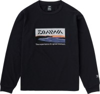 DAIWA DE-8423 Graphic Long T-shirt Surf (Black) L