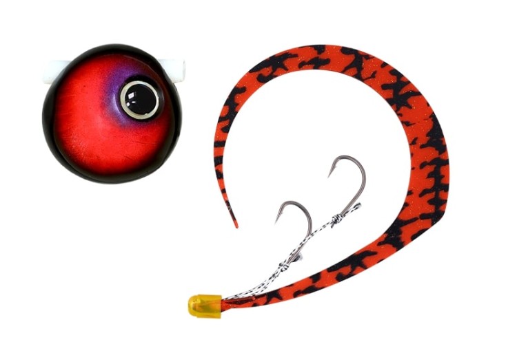 JACKALL Namarishiki BinBin Dama Slide 45g Musou Custom #F-0352 Black Red/Shima Red Master T+