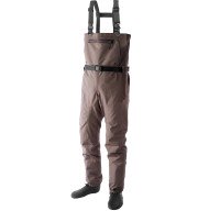 TIEMCO Foxfire Aero Porous Sockfoot Waders Brown M