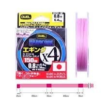 DUEL Hardcore X4 Eging [Milky Pink] 150m #0.6 (12lb)
