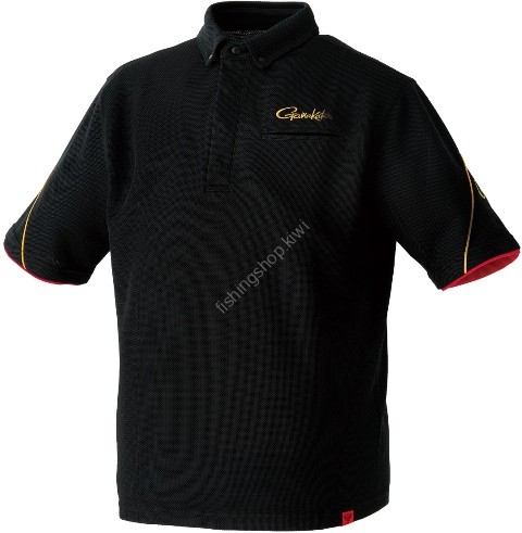 GAMAKATSU GM3732 Fishing Shirt Short Sleeve (Black) L