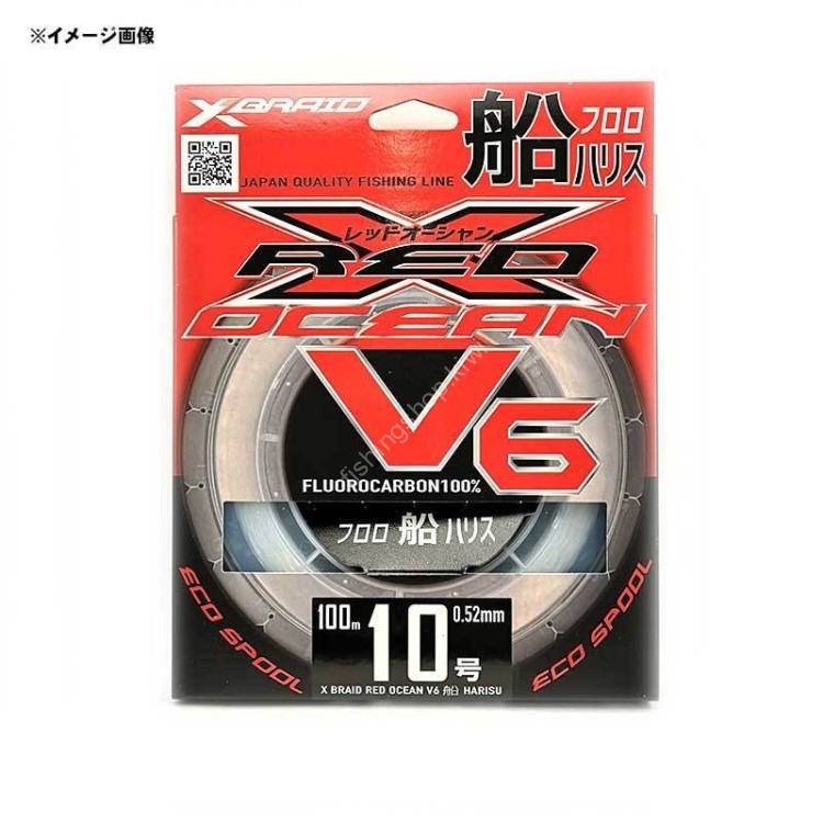 YGK XBraid Red Ocean V6 Fune Harris [Natural] 100m #4 (16lb)